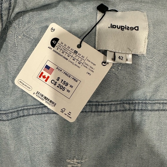 NWT Desigual Denim Jacket  - LAST CHANCE - Picture 9 of 10